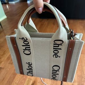 Inspired mini woody small tote